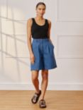 Albaray Pleat Denim Shorts