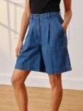 Albaray Pleat Denim Shorts