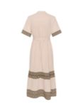 Part Two Jeila Organic Cotton Blend Dress, Beige/Multi