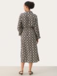 Part Two Binti Printed Midi Shirt Dress, Black/Off White