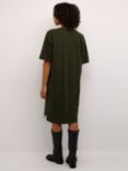 KAFFE Edna Oversized T-Shirt Dress, Dark Green