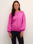 KAFFE Lizza Cardigan, Festival Fuchsia