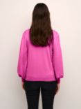 KAFFE Lizza Cardigan, Festival Fuchsia