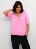 KAFFE Lizza V-Neck Short Sleeve Jumper