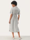 Part Two Emmalou Stripe Shirt Dress, Black/White
