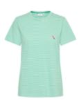 Saint Tropez Fadima Stripe T-Shirt, Green/White