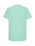 Saint Tropez Fadima Stripe T-Shirt, Green/White