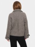 Saint Tropez Fawn Short Coat, Mist Grey Melange