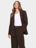 Saint Tropez Franka Belted Blazer, Chocolate Brown