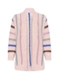 Saint Tropez Felisa Stripe Cardigan, Orchid/Multi