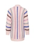 Saint Tropez Felisa Stripe Cardigan, Orchid/Multi