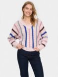 Saint Tropez Felisa Relaxed Fit Jumper, Orchid/Multi