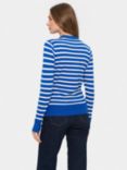 Saint Tropez Fikam Stripe Jumper, Surf Blue/White