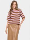 Saint Tropez Fikam Stripe Boxy Fit T-Shirt