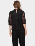 Saint Tropez Filipa Lace Top, Black