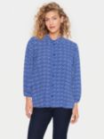 Saint Tropez Palavi Geometric Shirt, Blue/White