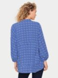 Saint Tropez Palavi Geometric Shirt, Blue/White