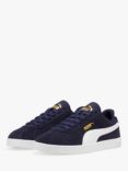 PUMA Kids' Club II Junior Lace Up Trainers, Navy