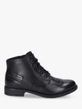 Josef Seibel Simona Leather Brogue Ankle Boots, Black