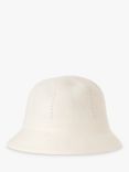 Benetton Kids' Linen Knit Cloche Hat, Cream