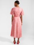 Hobbs Petite Marie Cherry Dress, Pink/Multi