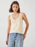 HUSH Cotton Slub Tank Top, Baby Pink, Butter Lemon