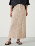 HUSH Zeena Scribble Print Maxi Skirt, Taupe/Cream