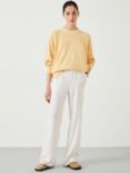 HUSH Kara Lightweight Sweatshirt, Rust, Butter Lemon