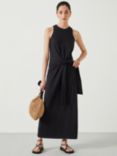 HUSH Isla Sleeveless Maxi Dress, Black