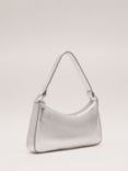 Phase Eight Leather Mini Shoulder Bag, Silver