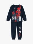 NAME IT Kids' Spider-Man Cotton Blend Pyjamas, Dark Sapphire