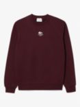 Lacoste Logo Sweatshirt, Burgundy