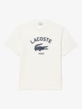 Lacoste Cotton Regular Fit Logo T-Shirt, White