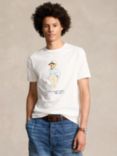 Ralph Lauren Bear Print Cotton T-shirt, White/Multi