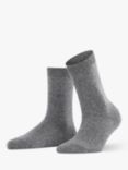 FALKE Cosy Wool & Cashmere Blend Socks, Light Grey