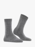 FALKE Cosy Wool & Cashmere Blend Socks, Light Grey