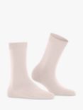 FALKE Cosy Wool & Cashmere Blend Socks, Light Pink