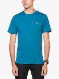 Ronhill Short Sleeve Relaxed Fit Running T-Shirt, Deep Teal/Acid