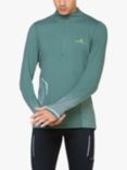 Ronhill Long Sleeve Thermal Running Top, Dark Sage/Reflect