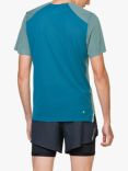 Ronhill Short Sleeve Running T-Shirt, Dark Sage/Teal