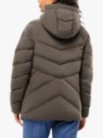 Jack Wolfskin Marienplatz Down Insulated Hooded Puffer Jacket, Cold Coffee