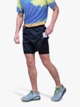 Ronhill 2-In-1 Sports Shorts, All Black