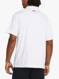 Under Armour Men's UA Tee To Green Polo Top, White/Pitch Grey