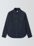 John Lewis Cotton Denim Shirt, Blue Rinse