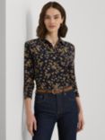 Lauren Ralph Lauren Corwin Floral Shirt, Navy/Multi, Navy/Multi