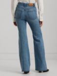 Lauren Ralph Lauren Retro Flare Button Fly Jeans, Dusk Indigo Wash