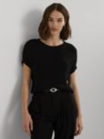 Lauren Ralph Lauren Rowina Short Sleeve Rib Knit Top