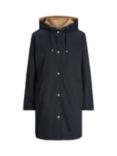 Lauren Ralph Lauren Rain Reversible Coat, Dark Navy/Birch Tan