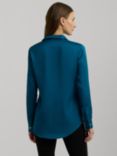 Lauren Ralph Lauren Jamelko Satin Shirt, Turquoise Sky