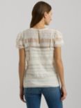 Lauren Ralph Lauren Tasarla Lacework Top, Mascarpone Cream